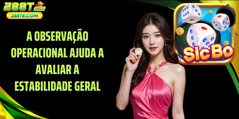 A observação operacional ajuda a avaliar a estabilidade geral.