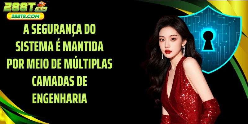 A segurança do sistema é mantida por meio de múltiplas camadas de engenharia