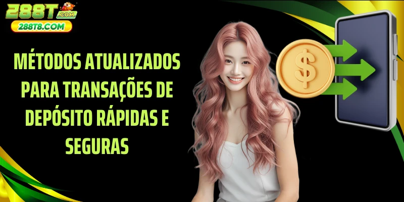 Métodos atualizados para transações de depósito rápidas e seguras