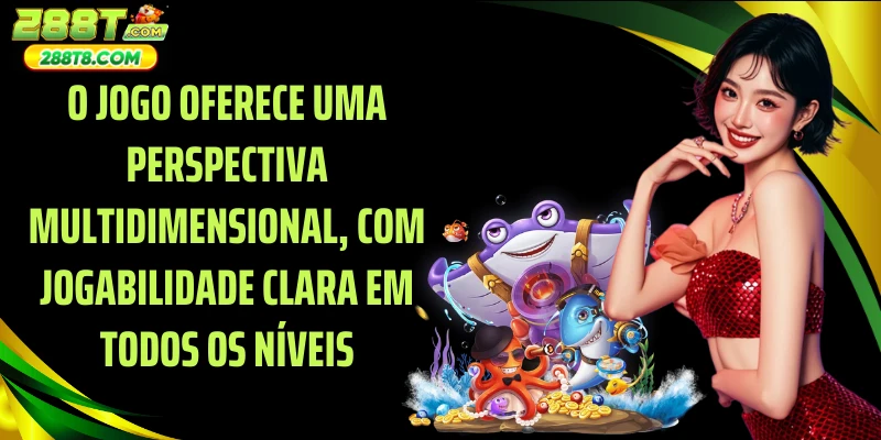 O jogo oferece uma perspectiva multidimensional, com jogabilidade clara em todos os níveis