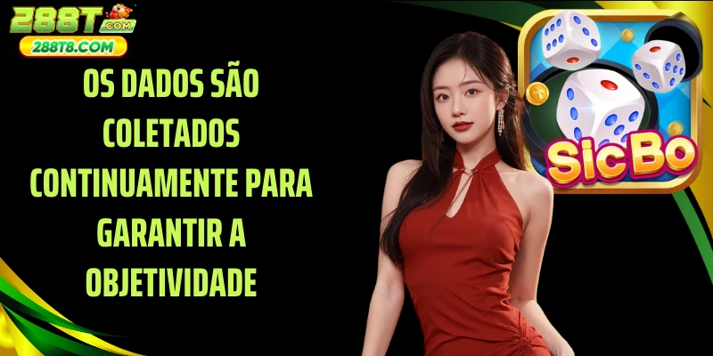 Os dados são coletados continuamente para garantir a objetividade