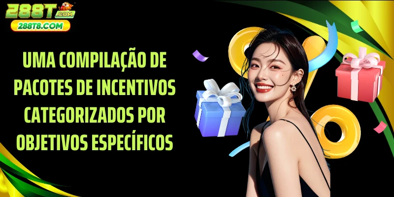 Uma compilação de pacotes de incentivos categorizados por objetivos específicos